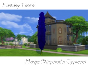 Sims 4 — Fantasy Tree - Marge Simpson's Cypress by fonxi121994 — Some people say that this tree comes from a planet where