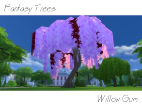 Sims 4 — Fantasy Tree - Willow Gum by fonxi121994 — The branches and leaves of this tree are made of chewing gum! The