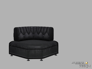 Sims 4 — Altara Loveseat Corner (Decor) by NynaeveDesign — Modern button tufted design 3 piece sectional sofa with chaise