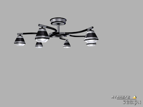 Sims 4 — Altara Ceiling Fixture by NynaeveDesign — This contemporary ceiling fixture provides graceful visual impact.