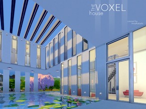 Sims 4 — Voxel House by amathakathi — Luxurious Modernity: A cutting-edge indoor/outdoor experience. Designed for a
