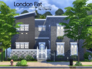 Sims 4 — London Flat by chemy — This character style loft home has kept the integrity of the era with classic furnishings