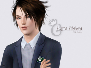 Sims 3 — Hajime Kitahara by Bby-L — A male in his young adult stage. He has brave, charismatic, neat, athletic, and
