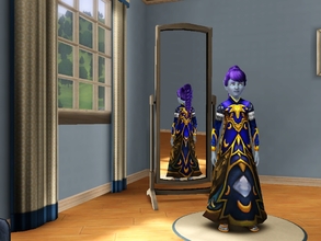 Sims 3 — Nightelf Female Child Dresses2 by egyptiansimlover2 — The white dress is the Garments of Temperance for the