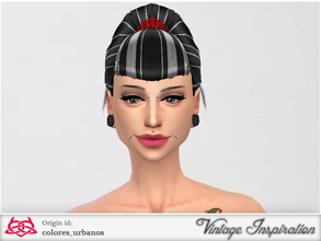 Sims 4 — Retro Hairstyle 04 by Colores_Urbanos — This hair is ideal for use with bandana or tiara (Recommended item) Hope