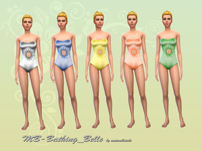 Sims 4 — MB-Bathing_Belle. by matomibotaki — MB-Bathing_Belle, new swim-suit for your sims female in five shiny colors,