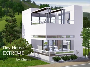 Sims 3 — Tiny House EXTREME by chemy — Who says a tiny house can't feel spacious?! With high ceilings, a loft bedroom and
