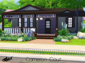 Sims 4 — Cameron Court by Jaws3 — This charming home is great for any small sim family. It features two bedrooms and one
