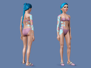 Sims 3 — Jinx Tattoo by Balicus by Balicus — I looked at StupidFlanders Jinx Tattoos and wasnt satisfied, so I made my