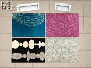 Sims 4 — Ikea Rugs by Paogae — 4 modern Ikea rugs for your rooms, 4 colors to match to your furniture. 4 rugs in 1 file