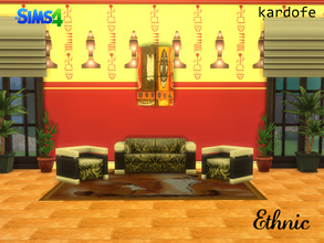Sims 4 — kardofe_ethnic  by kardofe — Nice and colorful living room of African inspiration