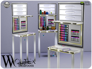 Sims 4 — Woltex table beauty deco by jomsims — Woltex table beauty deco. In category end tables