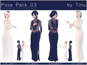 Sims 3 — Pose Pack 03 by Tinu by Tinuleaf — 2 Duo poses compatible with the pose list. Use OMSP and Alt to combine them.