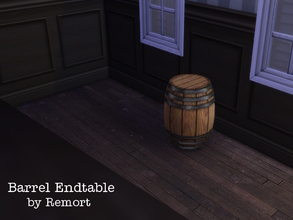 Sims 4 — Authentic Barrel End Table by Remort — Another classic from the Sims 1: The highly underappreciated craft of