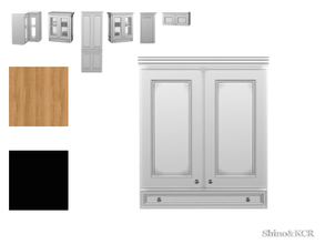 Sims 4 — Kitchen Clive - Cabinet EA Style by ShinoKCR — Cabinet with several Parts in EA Stye