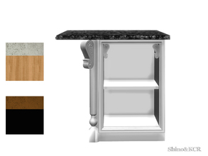 Sims 4 — Kitchen Clive - Sidetable for Island Left by ShinoKCR — This Sidetable matches the Island Counters of the