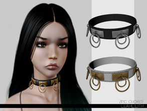 Sims 3 — LeahLillith Zinc Choker by Leah_Lillith — Zinc Choker 2 recolorable areas hope you will like it^^