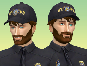 Sims 4 — NYPD hat by miknekoi2 — A &amp;quot;NYPD style&amp;quot; hat to wear with the matching shirt of course.