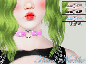 Sims 3 — Yume - Heart Necklace by Zauma — Hello everyone! Long time no see here ^^ Here is a new necklace with new mesh,
