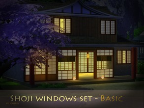 Sims 4 — Shoji windows set - Basic by Schedels-Asylum — Hello there This is my first set of windows. I needed shoji