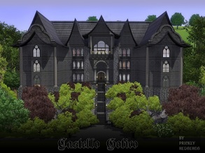 Sims 3 — Castello Gotico by Prickly_Hedgehog — You know that spooky ginormous castle up on the hill, the one all the