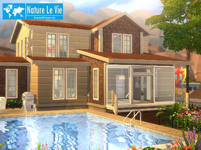 Sims 4 — Nature Le Vie 'Fully Furnished' by brandontr — A new a house for your sims! There are 3 rooms and 2 bathroom in