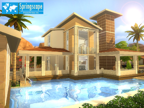 Sims 4 — Springscape 'Fully Furnished' by brandontr — Springscape has 1 bedroom &amp;amp;amp;amp; bathroom. This