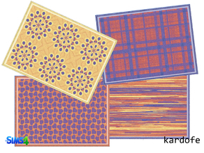 Sims 4 — kardofe_pop carpet by kardofe — Rugs intense colors of pop inspiration