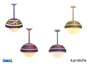 Sims 4 — kardofe_Ceilinglamp pop by kardofe — Ceiling lamp decorated with motifs inspired pop