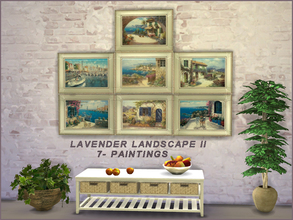 Sims 4 — Lavender Landscape II. by Danuta720 — 7 of paintings in a Provencal style.