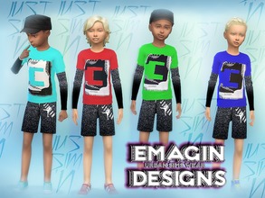 Sims 4 — Boys Jordan 3 Long Sleeve Tee by emagin3602 — Designed by Emagin Designs