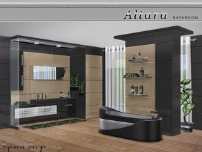 Sims 4 — Altara Bathroom by NynaeveDesign — Taking a bath at night, when everything is quiet, it's like hitting the reset