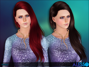 Sims 3 — Anto - Anchor (Hair) by Anto — Long side hair for females