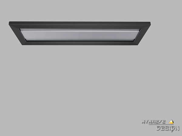 Sims 4 — Altara Ceiling Decor by NynaeveDesign — This decor piece features sharp lines for a contemporary look of ceiling