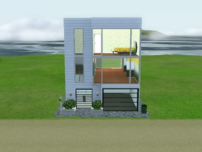 Sims 3 — Small Modern 1 by fahime2 — This Lot is a small modern, with beautiful veiw in top of the lot. It has 2