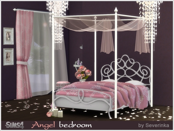 Sims 4 — Romantic bedroom Angel by Severinka_ — For Valentine's Day bedroom for your Sims in a romantic style. Graceful