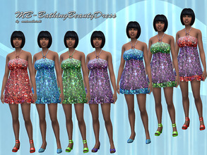 Sims 4 — MB-BathingBeautyDress by matomibotaki — MB-BathingBeautyDress, a sparkling dress for your sims ladies in 7