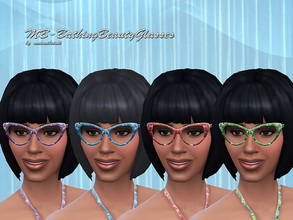 Sims 4 — MB-BathingBeautyGlasses by matomibotaki — MB-BathingBeautyGlasses, sparkling glasses for your sims ladies in 4