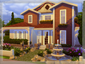 Sims 4 — V | 07 by vidia — This house is for your sim-families. It has a small living room, a kitchen, a study room, a