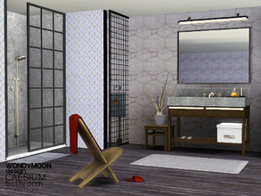 Sims 3 — Caesium Bathroom by wondymoon — - Caesium Bathroom - wondymoon|TSR - Feb'2015 - All objects are recolorable. -