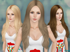 Sims 3 — Denial Hairstyle - Set by Cazy — Hairstyle for Female, child through elder All LODs