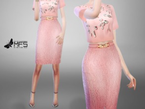 Sims 4 — MFS Valentine's Pencil Skirt by MissFortune — This skirt is part of the Valentine's day collection! Please check