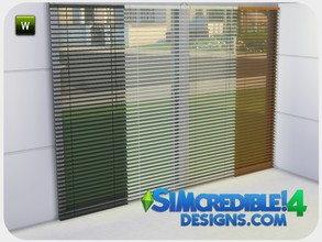 Sims 4 — Evening Falls Blinds by SIMcredible! — * 5 colors variations __________________ by SIMcredibledesigns.com