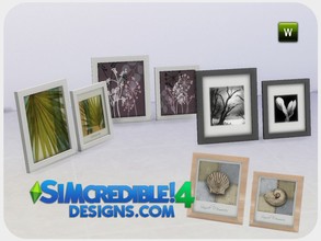 Sims 4 — Evening Falls Frames by SIMcredible! — * 4 colors variations __________________ by SIMcredibledesigns.com
