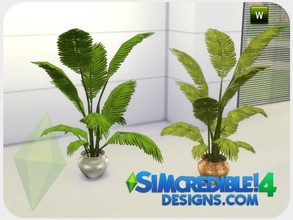 Sims 4 — Evening Falls Plant (Big) by SIMcredible! — * 2 colors variations __________________ by SIMcredibledesigns.com