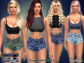 Sims 4 — Set29- Teenage Rebel Casual Set Part II by Cleotopia — After my first Teenage Rebel casual set hit the charts