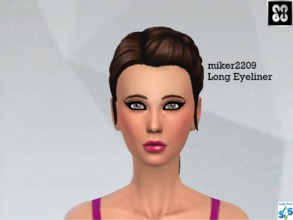 Sims 4 — Long Eyeliner by miker2209 — Tried to make an Eyeliner, I think it looks okay, hope you like it Only 1 variant (
