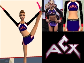 Sims 2 — ACX Cheerleading Uniform Teens by Cheer4Sims2 — ACX Cheerleading Uniform Teens