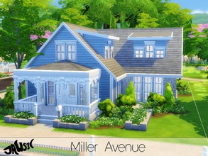 Sims 4 — Miller Avenue by Jaws3 — This charming home is perfect for any growing sim family. It features five bedrooms,