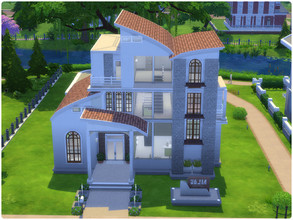 Sims 4 — Modern House Kaila by Aliona7772 — A beautiful modern house with a classic touch for a family with kids. There